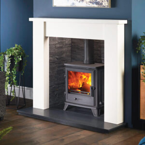 The Bassington Eco from Capital Fireplaces. Multi-fuel, Defra Approved Stove
