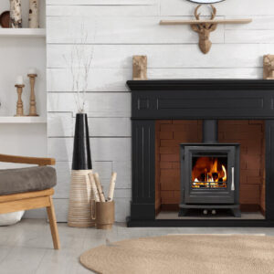 Leaf Stoves Willow Classic Multi-Fuel Stove with log store