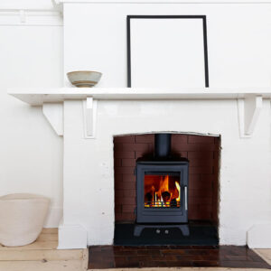 Leaf Stoves Willow Compact Multi-Fuel Stove with log store